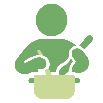 une personne qui cuisine sans stress